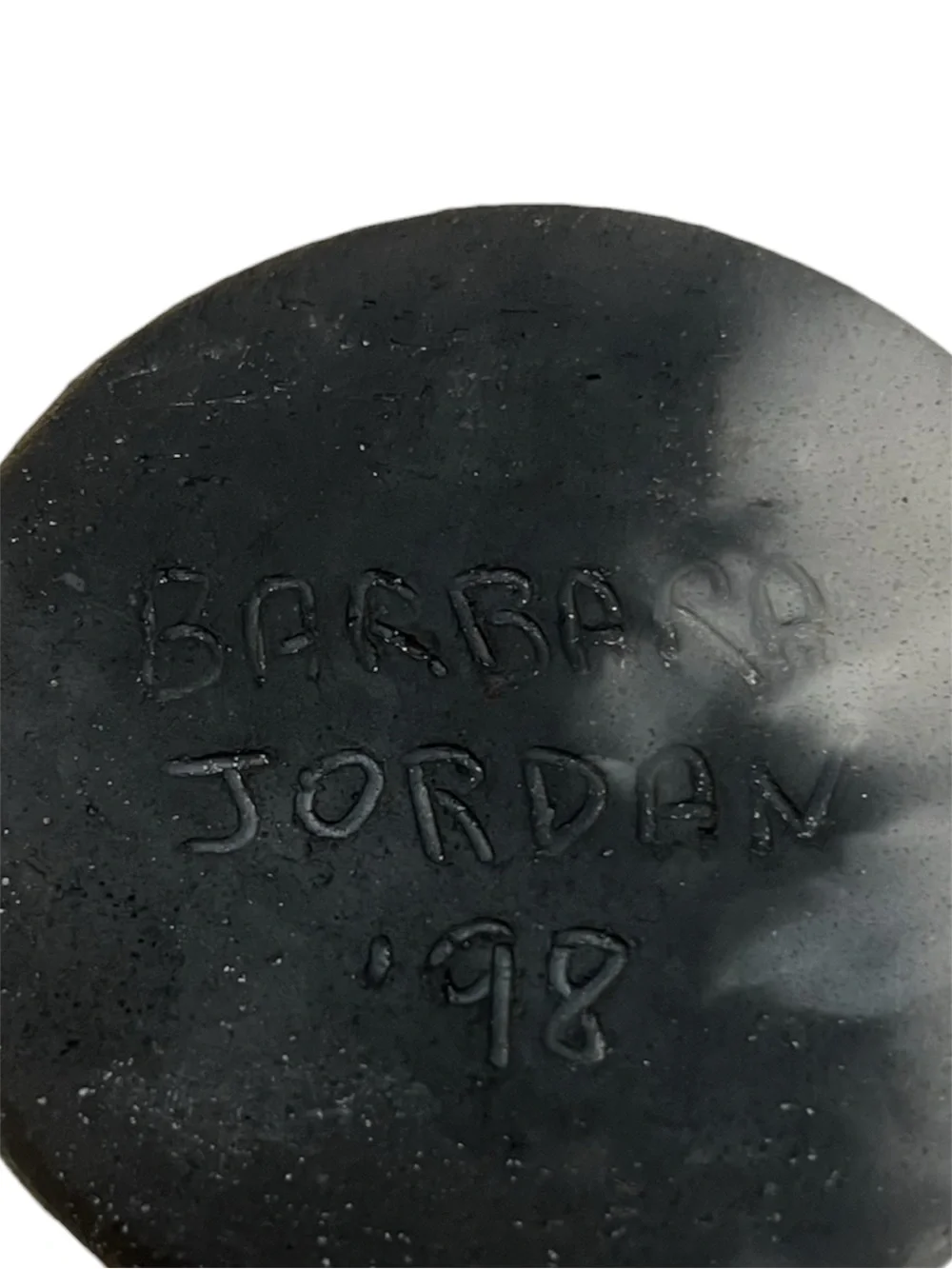 Vtg Barbara Jordan Ceramic Vase 1998 Signed Studio Art Pottery Volcanic Glaze